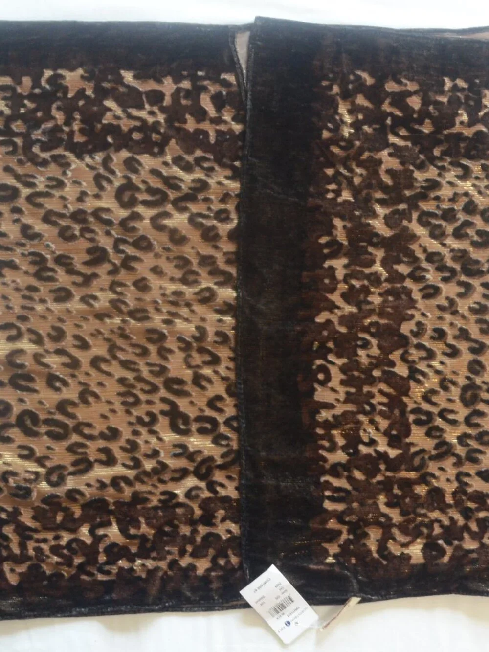 NWT Collection Eighteen Velvet Burnout Leopard Scarf Wrap Shawl Boho Chic OS